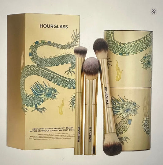 HOURGLASS Dragon Series Complexion Essentials Brush Set – 3pcs Makeup Brushes